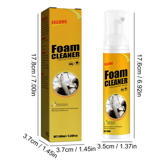 2PCS 100ML Multi-purpose Foam Cleaner Spray Car Home Interior Cleaner Foam Spray Anti-Aging Protection for Car Accessorie