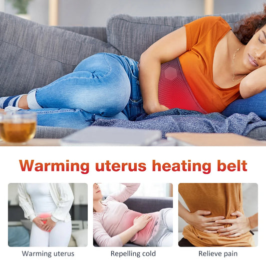 3 Levels Graphene Heating Uterus Warming Belt Menstrual Heating Pad For Menstrual Cramp Lumbar Uncomfortable Health Care