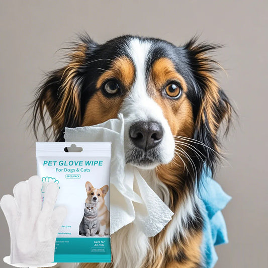 Pet supplies, pet disposable gloves, bathing and cleaning for cats and dogs, dry cleaning, wet wipes, and gloves.