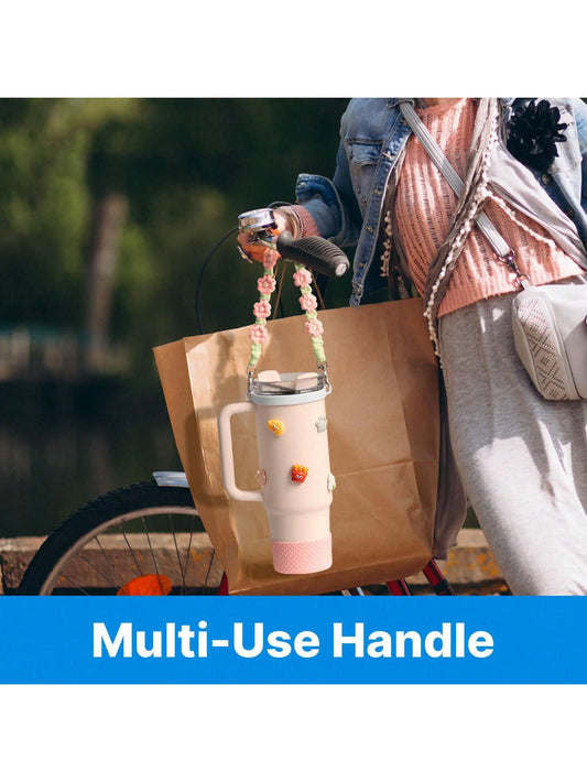 Letter Straw Cover Designed for Stanley Cup Accessories 30&40 Oz,Alphabet , Cup Sleeve, Bow Straw Cap Top, Bow Cup Decoration