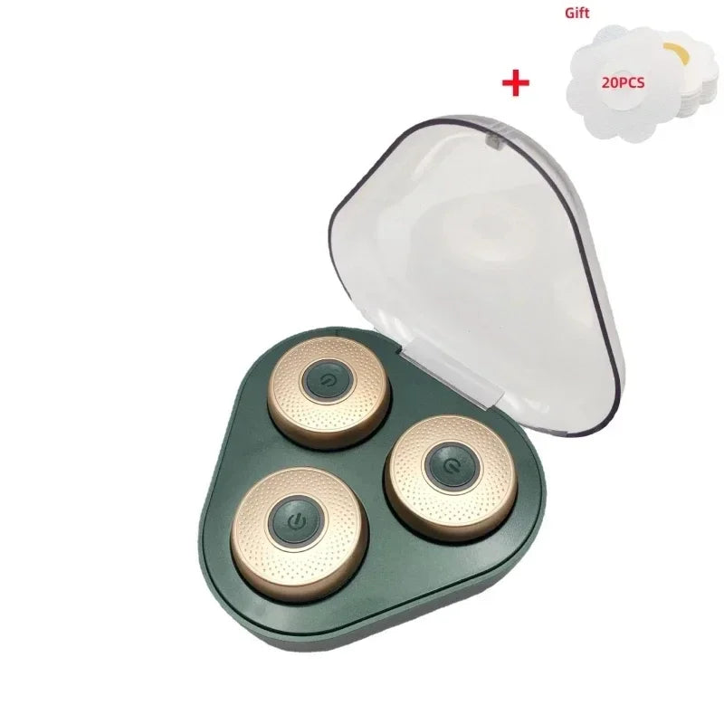 50Pcs Intelligent Moxibustion Device With 3 Gears Smoke-Free Hot Compress Magnetic Charging Relieve Acupoint Fatigue Health Care
