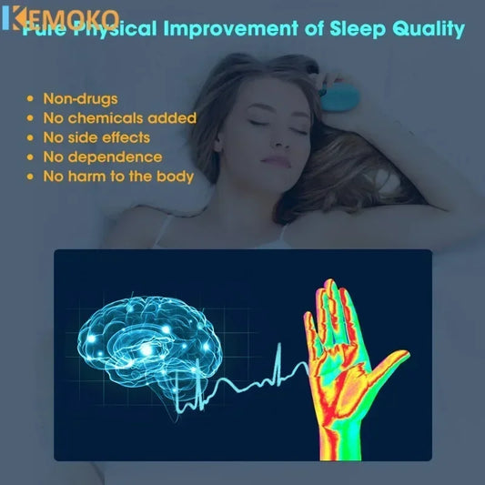 Handheld CES Sleep Aid Microcurrent Device Hypnosis Insomnia Mental Stress Pressure Relax Anxiety Eliminat Treatment Health Gift