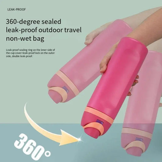 Cross-border Amazon double-lid stainless steel thermos cup outdoor sports fruit cup with high value rope bouncing cup