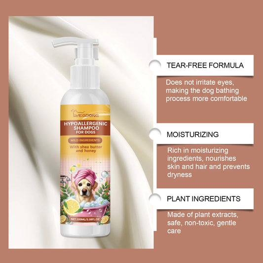 Dogs Cats Shampoo Fragrance Bath Wash Hair Softening Itchy Skin Relief Remove Mites Dirts Natural Moisturizing Pet Shower Gel