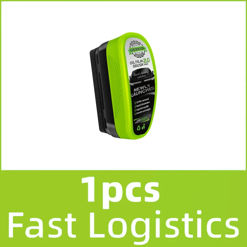 Car Glass Oil Film Remover Automotive Car Glass Sponge Cleaning Brush Front Inside Windshield Glass Oil Film Cleaning Agent