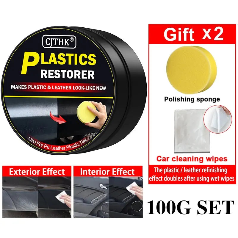 Car Plastic Restorer Back To Black Gloss Car Cleaning Products Plastic Leather Restore Auto Polish And Repair Coating Renovator