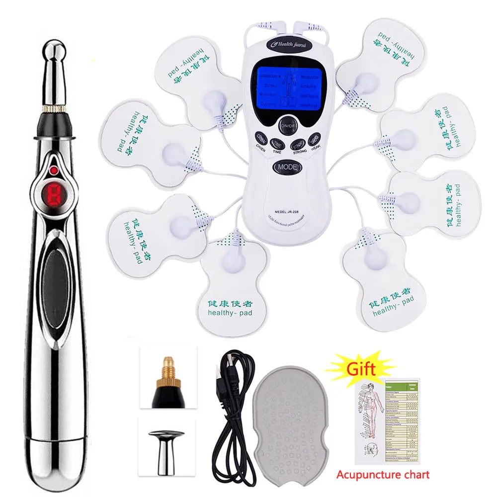 EMS TENS Unit Health Herald Digital Therapy Machine Acupuncture Pen Meridians Laser Meridian Energy Body Massage Pen Health Care