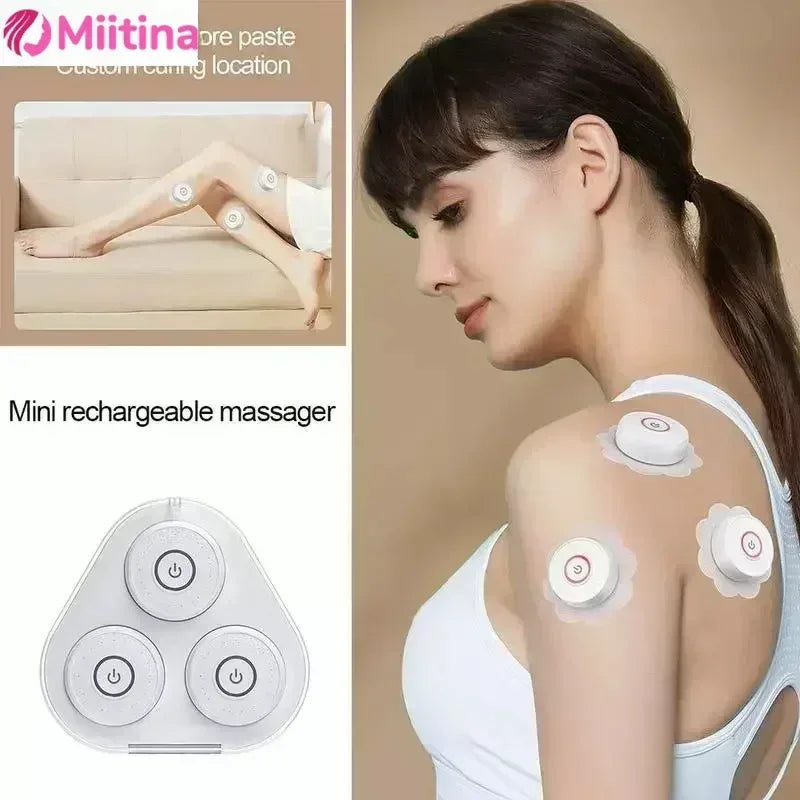 50Pcs Intelligent Moxibustion Device With 3 Gears Smoke-Free Hot Compress Magnetic Charging Relieve Acupoint Fatigue Health Care