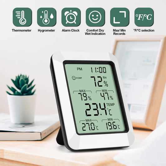 RZ Digital Thermometer hygrometer Room Indoor Temperature Humidity Meter Wireless Hygrometer Sensor