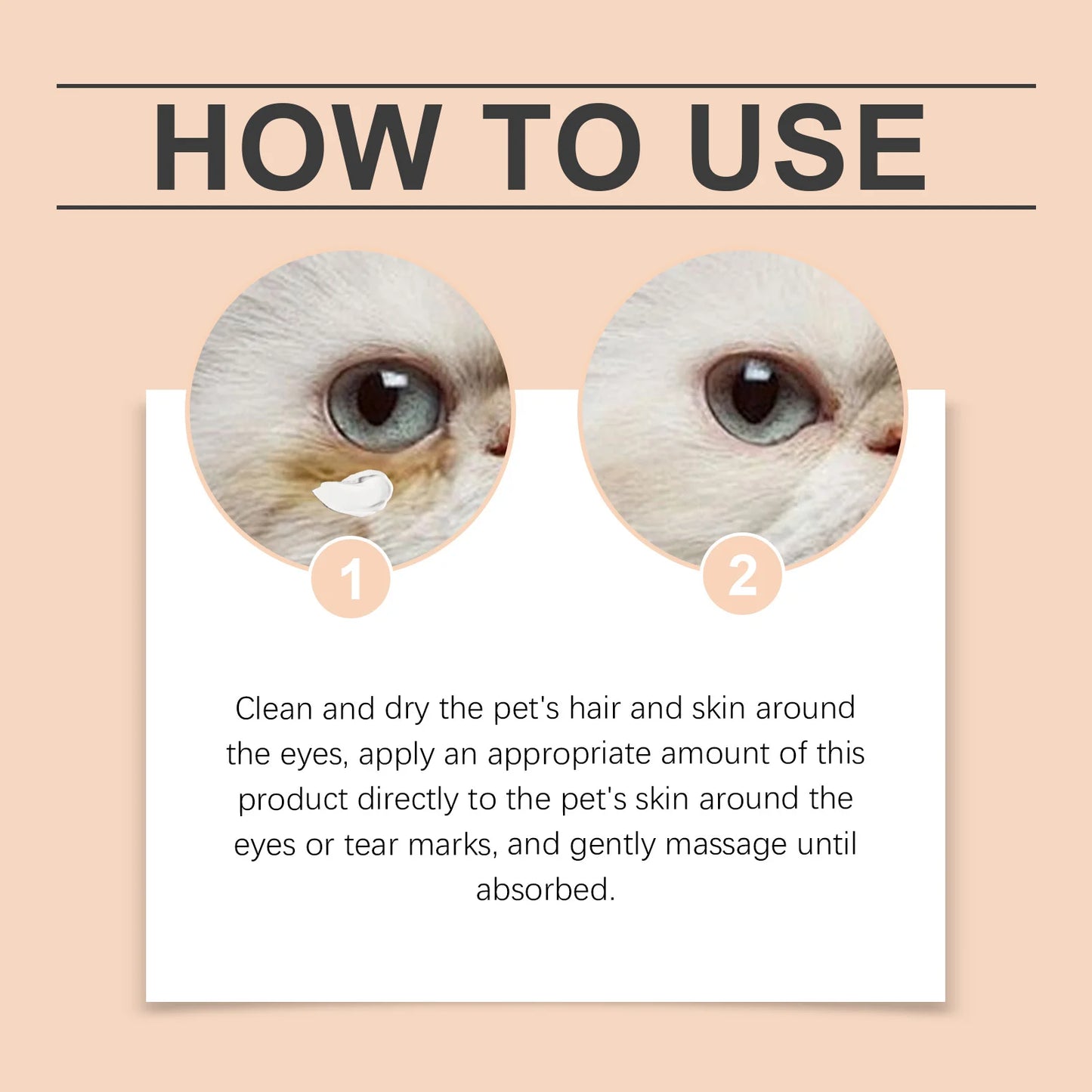 YEGBONG Pet Tear Stains Remover Balm 30g Eye Dogs Eye Stain Cleaning Cream Keep Drying Prevent Pigmentation Reduce Tear Marks