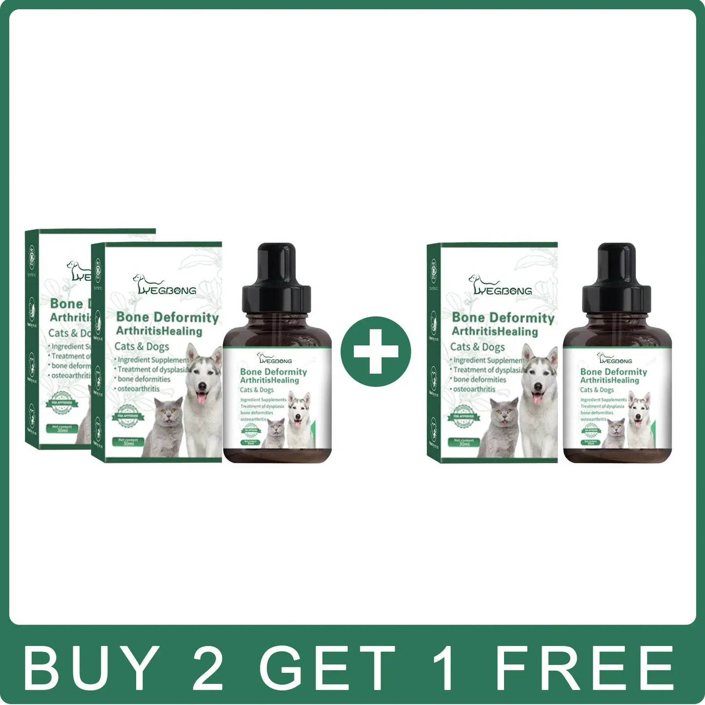 Dog Joint Care Drop Joint Discomfort Relief Bone Deformity Repair Arthritis Healing Hip Joint Supplement Pet Bone Care Solution