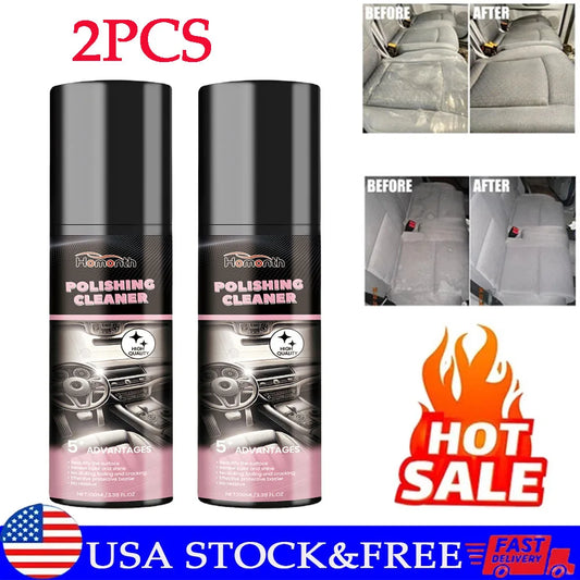 2PCS 100ML Polishing Cleaner Cars Interior Car Interior Detailer and Cleaner -USA