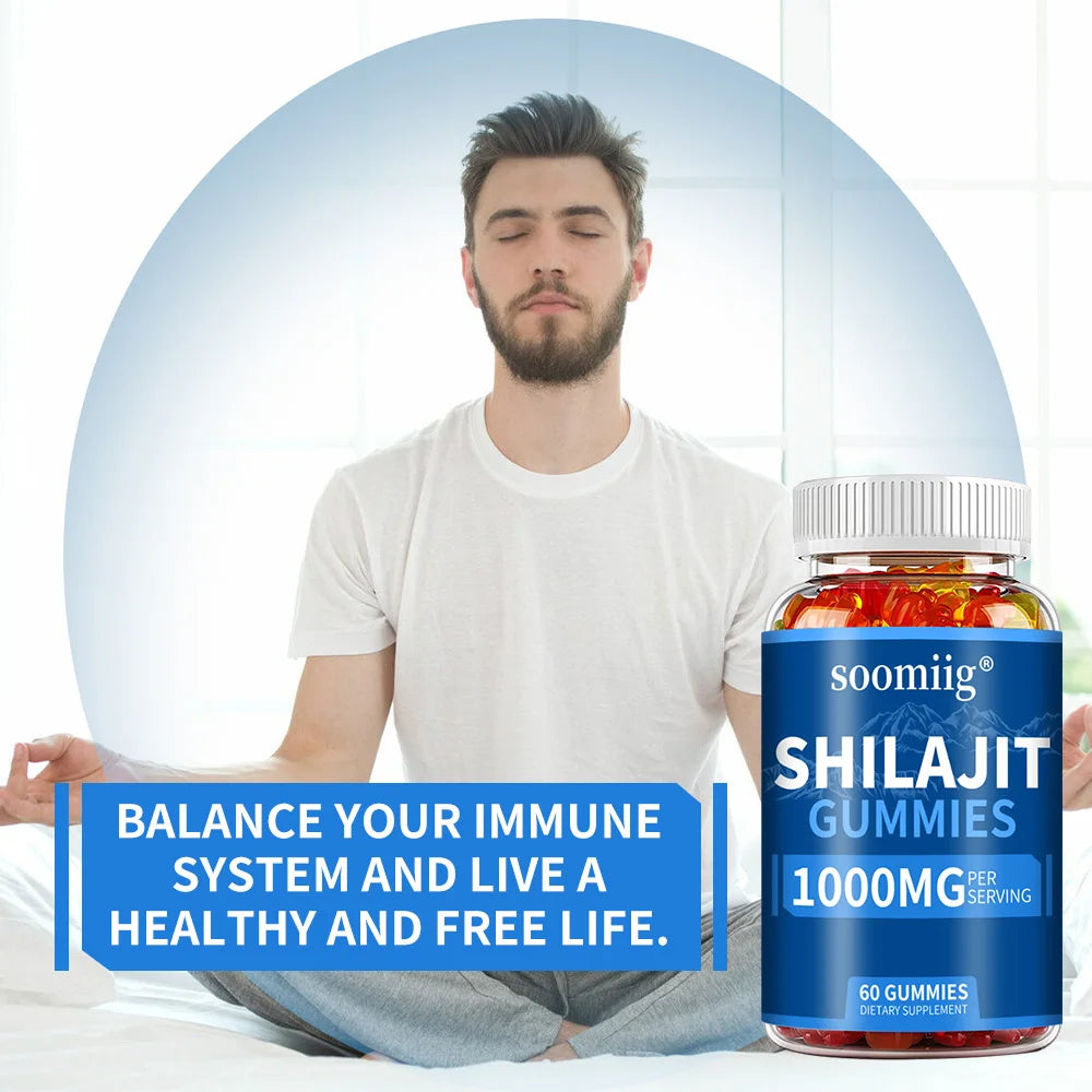 Shilajit Gummies - Stress Relief, Brain Health, Balanced Energy Levels and Anti-Aging