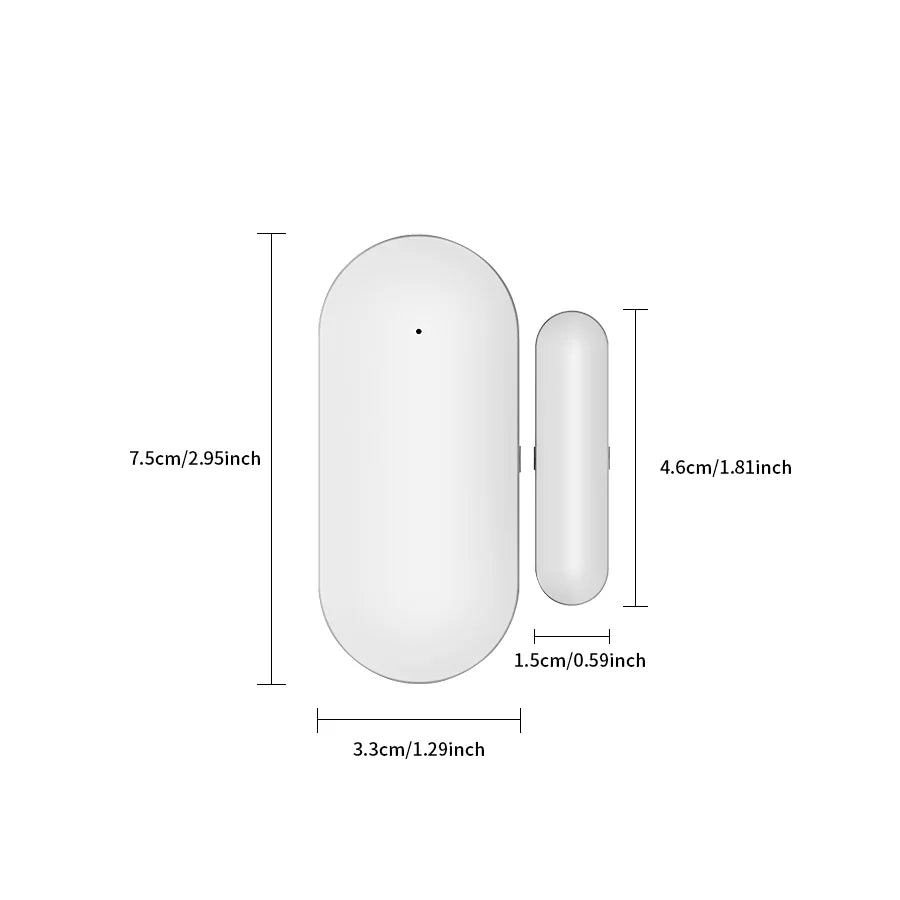 8PACKS Tuya Zigbee Door Sensor Window Detectors Magnetic Sensor Smart Home Security Protection Remote Monitor From APP