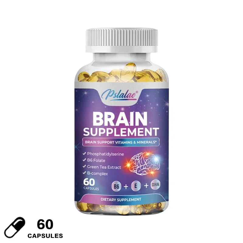 Nootropic Brain & Focus Supplement - Improve Memory, Mental Focus, Cognitive Function, for Brain, Heart Health