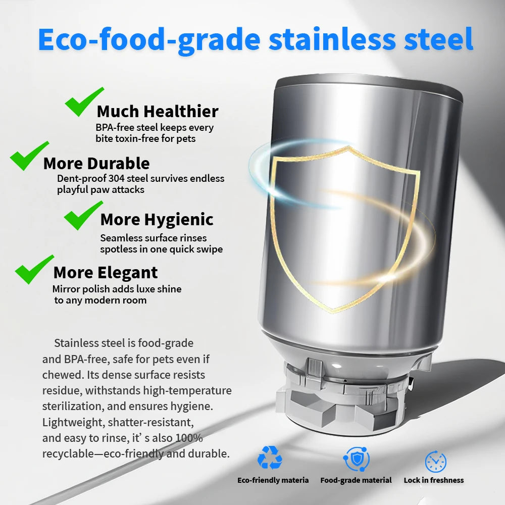 5L Smart Automatic Cat Feeders with 1080P HD Camera 5G WiFi Pet Feeder Tuya APP Control Automatic Cat Dog Food Dispenser Furpipi