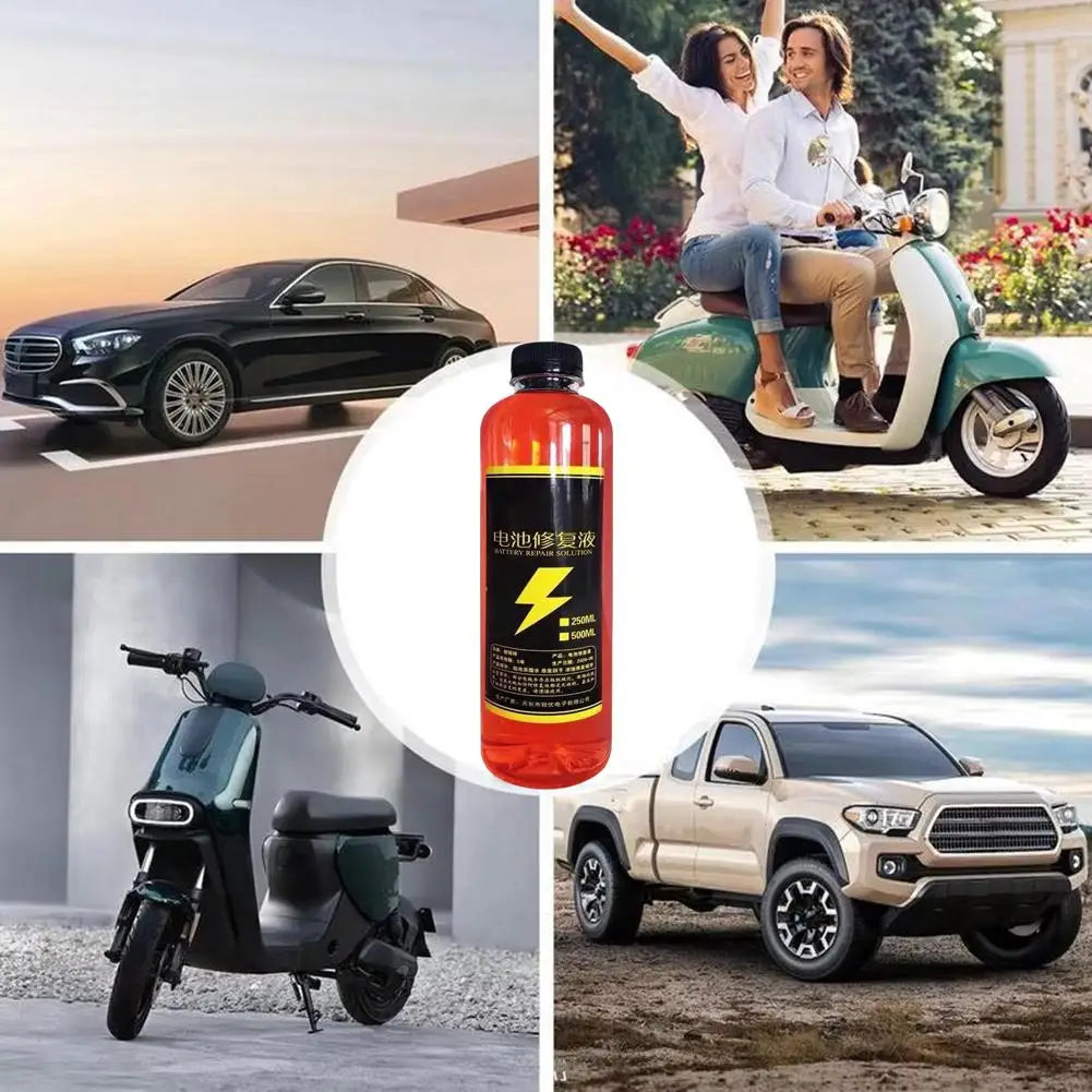 500ml Car Battery Repair Liquid Solution Battery Acid Solution For Battery Renewal Acid Battery Restore Liquid Terminal Cle