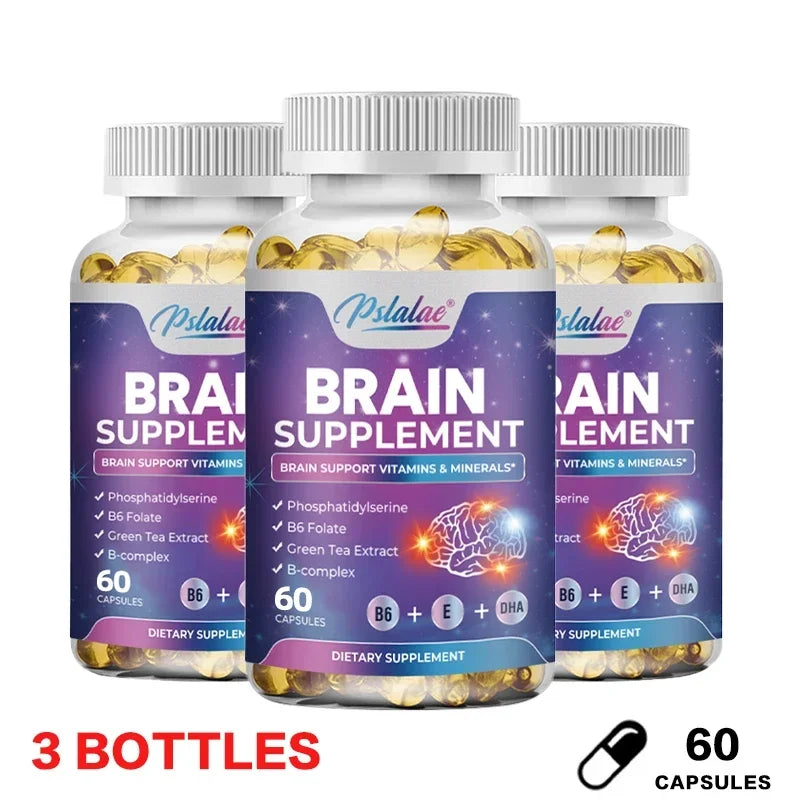 Nootropic Brain & Focus Supplement - Improve Memory, Mental Focus, Cognitive Function, for Brain, Heart Health