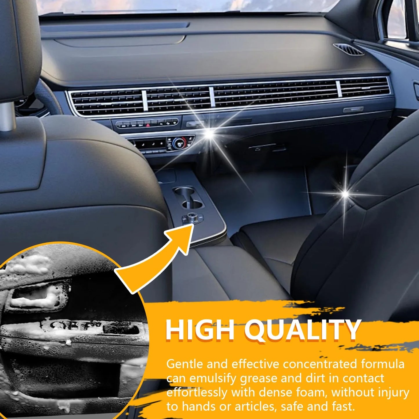 2PCS 100ML Multi-purpose Foam Cleaner Spray Car Home Interior Cleaner Foam Spray Anti-Aging Protection for Car Accessorie