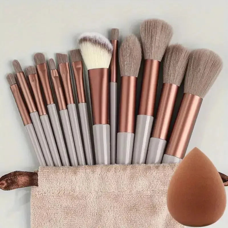 Professional Makeup Brush Set - Soft Fluffy Cosmetic Brushes for Foundation, Powder, Eyeshadow & Blending , Beauty Tools