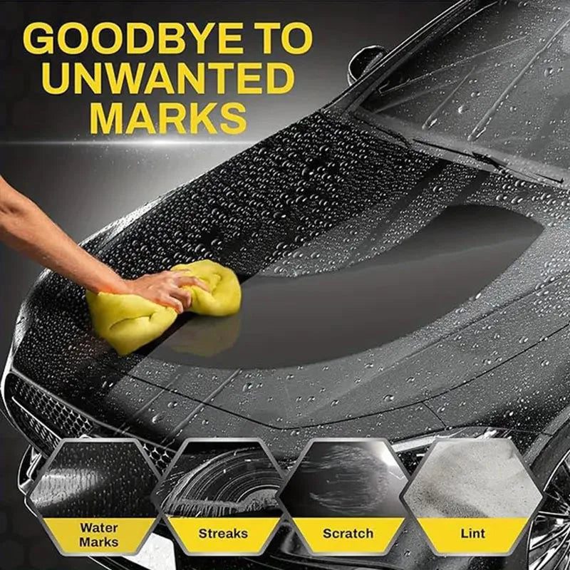 ISGTDRM Wash Car Towel Premium Quick-Dry Towel Ultra Absorbent Scratch-Free Reusable For Auto Maintenance Soft Deerskin Cloth