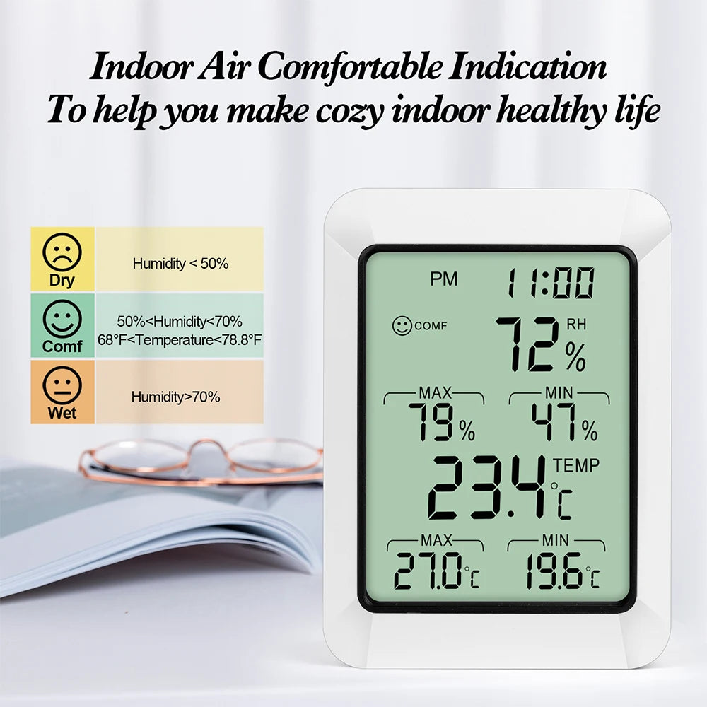 RZ Digital Thermometer hygrometer Room Indoor Temperature Humidity Meter Wireless Hygrometer Sensor