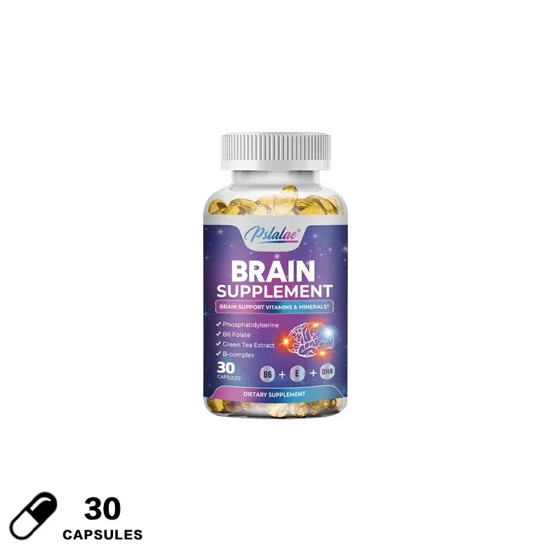 Nootropic Brain & Focus Supplement - Improve Memory, Mental Focus, Cognitive Function, for Brain, Heart Health