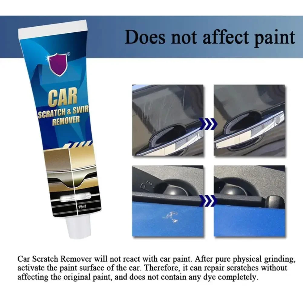 60/120ml Car Repair Paint Paste Scratch Remover Kit with Sponge and Towel Scratch Coating Polishing Wax Auto Scratches Repairing