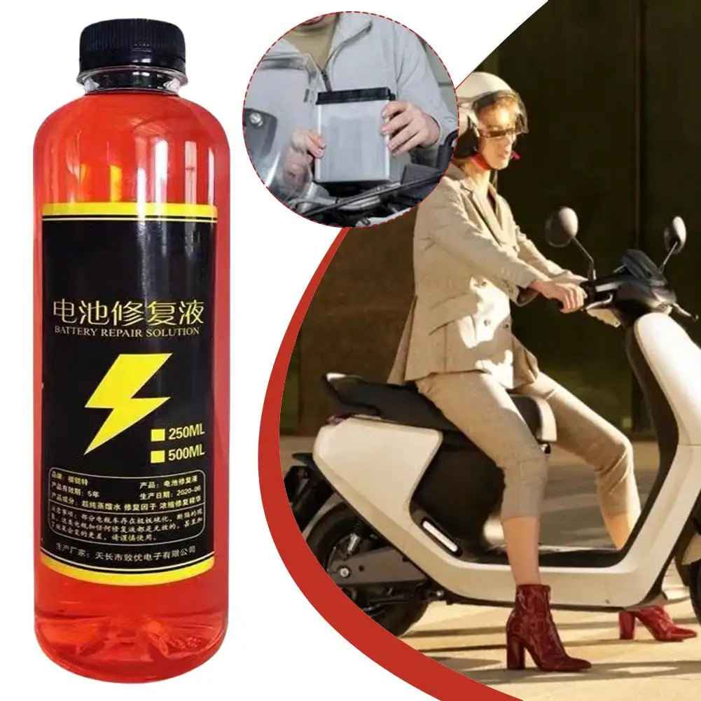 500ml Car Battery Repair Liquid Solution Battery Acid Solution For Battery Renewal Acid Battery Restore Liquid Terminal Cle