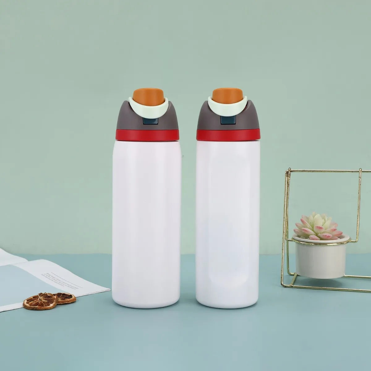 Cross-border Amazon double-lid stainless steel thermos cup outdoor sports fruit cup with high value rope bouncing cup