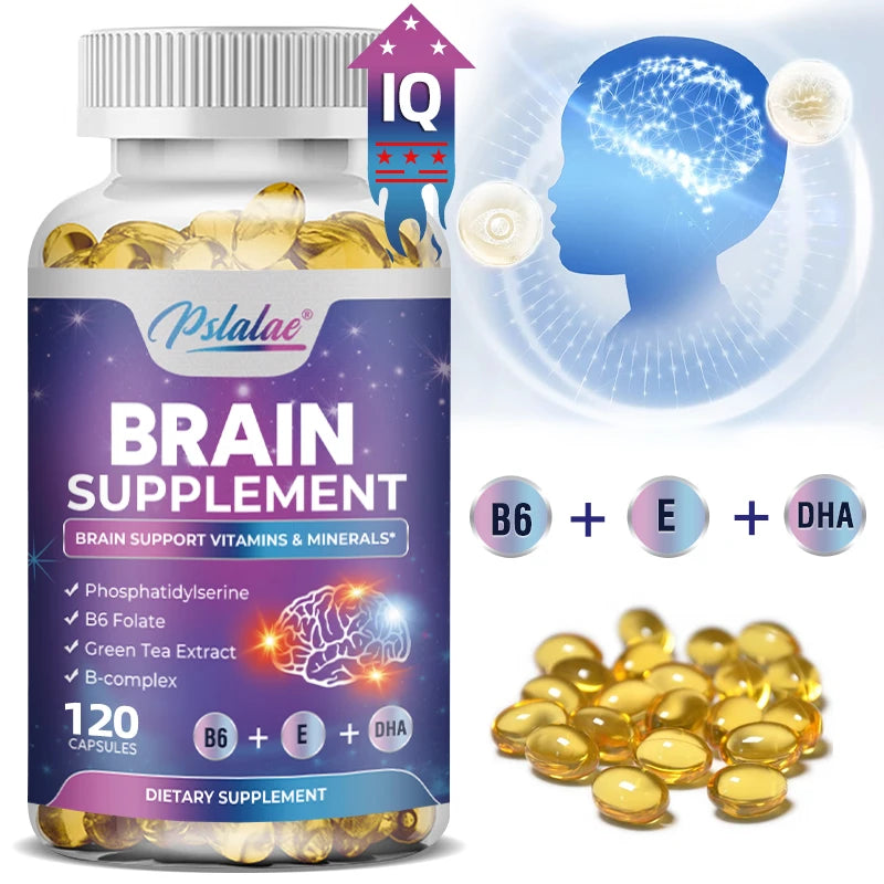 Nootropic Brain & Focus Supplement - Improve Memory, Mental Focus, Cognitive Function, for Brain, Heart Health