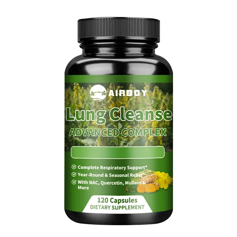 Lung Cleansing and Detoxification - Respiratory Health and Boosts Immunity - 120 Capsules