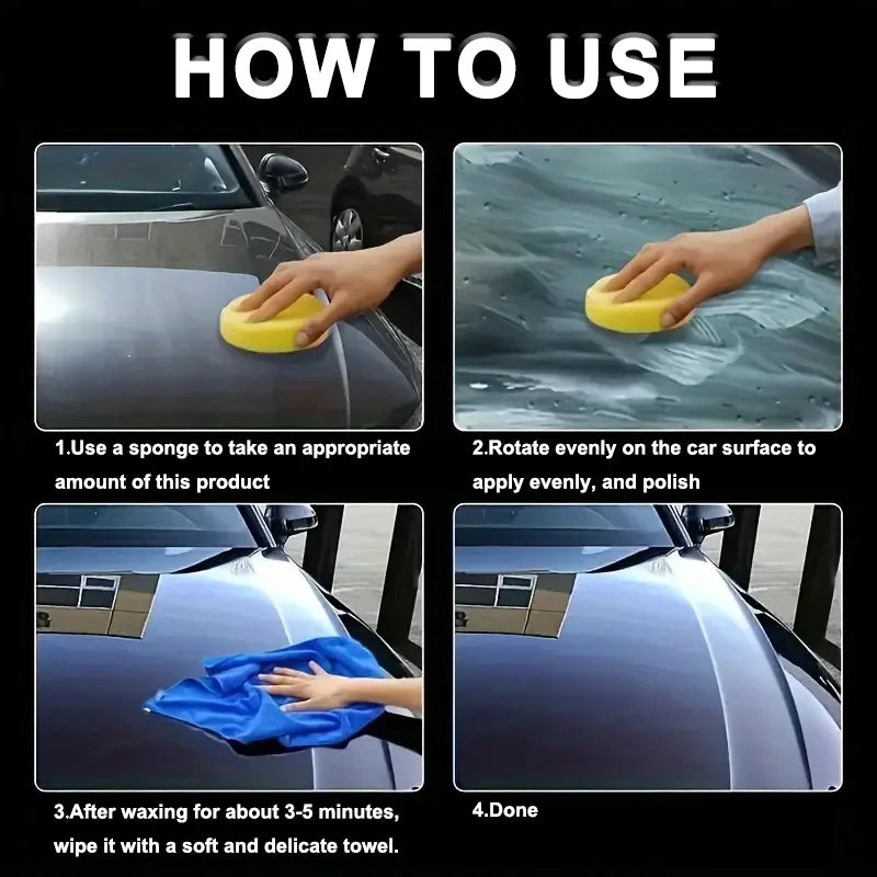 Black Automotive wax - Car Scratch Remover Paint Care Tools Auto Swirl Remover Scratches Repair Polishing Auto