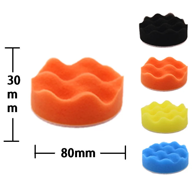 Car Foam Pad Buffer Kit Polishing Sponge Pads Kit Polishing Machine Wax Pads for Auto Motorcycle motor vehicle Removes Scratches