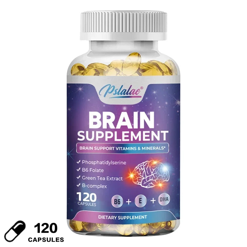 Nootropic Brain & Focus Supplement - Improve Memory, Mental Focus, Cognitive Function, for Brain, Heart Health