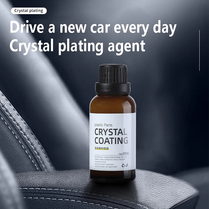 Car Plastic Refurbished Plated Crystal Coating Agent Part Retread Scratch Repair Console Instrument Panel Care Polish Cleaner