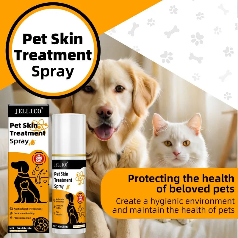 Pet Skin Care Spray Relieve Discomfort for Dogs Cat Flea Lice Control Alleviate Skin Cat Moss Dog Moss External Spray