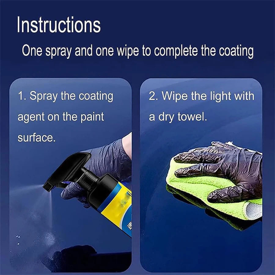 Car coating agent Quick acting car paint waxing coating solution Crystal plating spray polishing