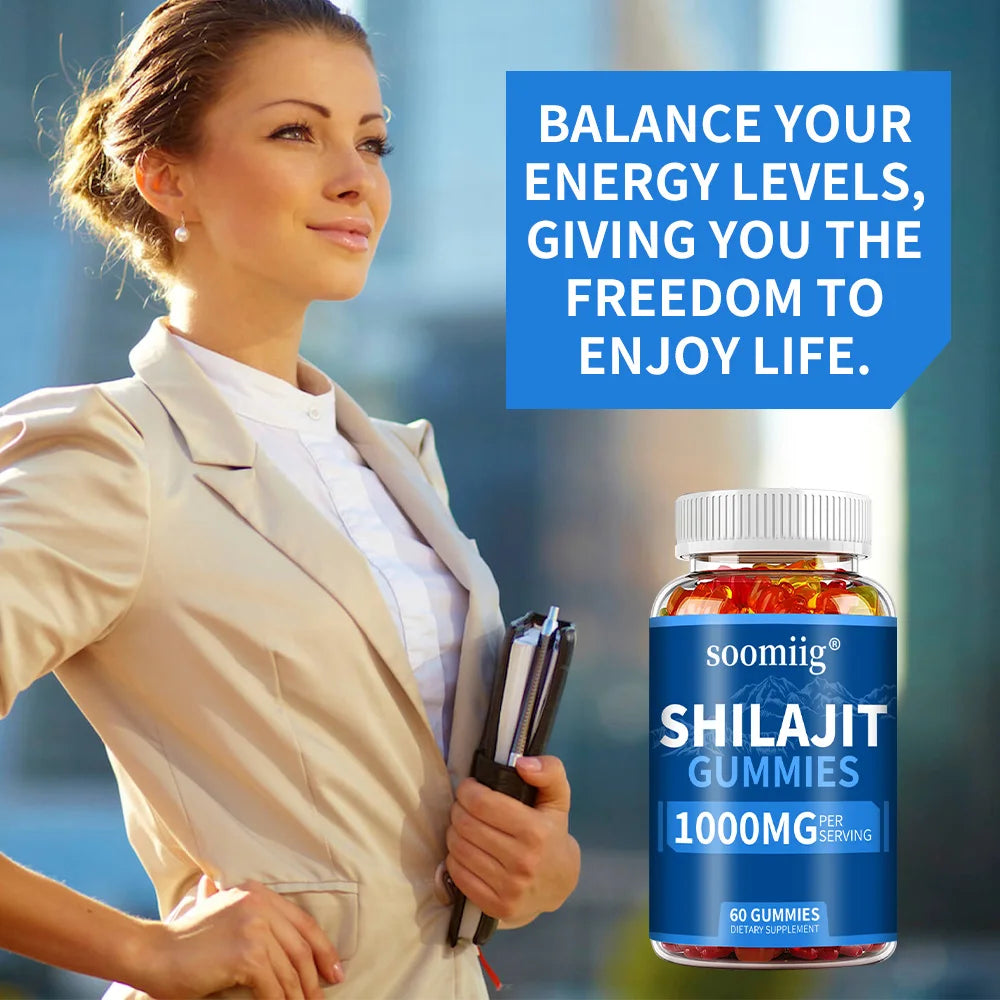 Shilajit Gummies - Stress Relief, Brain Health, Balanced Energy Levels and Anti-Aging