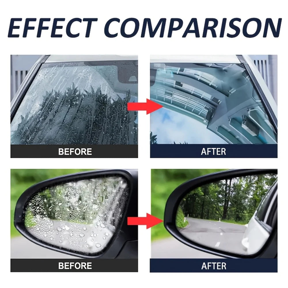 KJM Anti-Freeze & Anti-Fog Spray - Winter Car Glass Defroster, Pre-Mixed Ready-to-Use Formula, Long-Lasting Ice & Fog for, Mirro