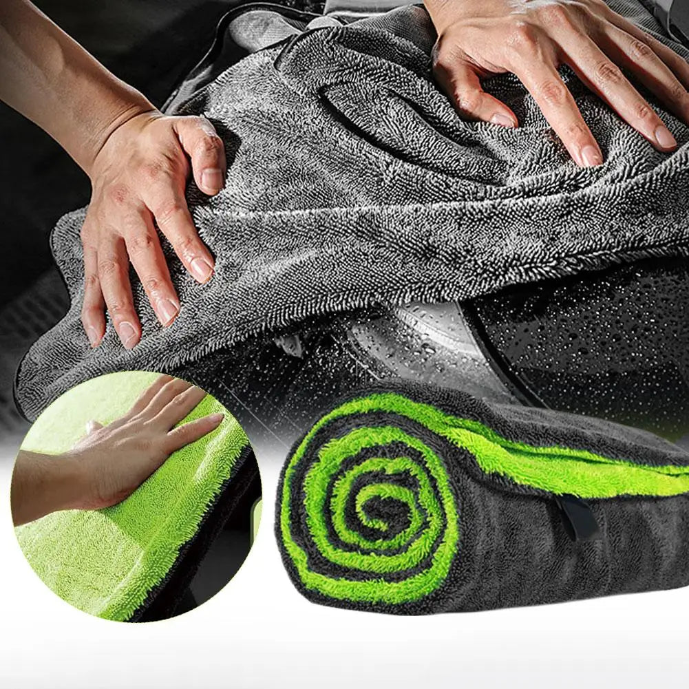 Professional 1400GSM Microfiber Drying Towel for Car Detailing. Extra Large, Ultra Thick, & Extremely Absorbent for SUV, Truck