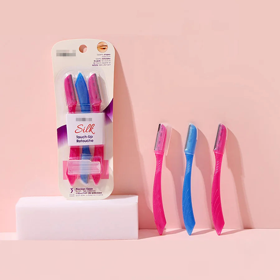 Touch Up Dermaplaning Tool With Precision Cover 3ct Dermaplane Razor Face Razors For Women Eyebrow Razor Facial Razor Dermaplani