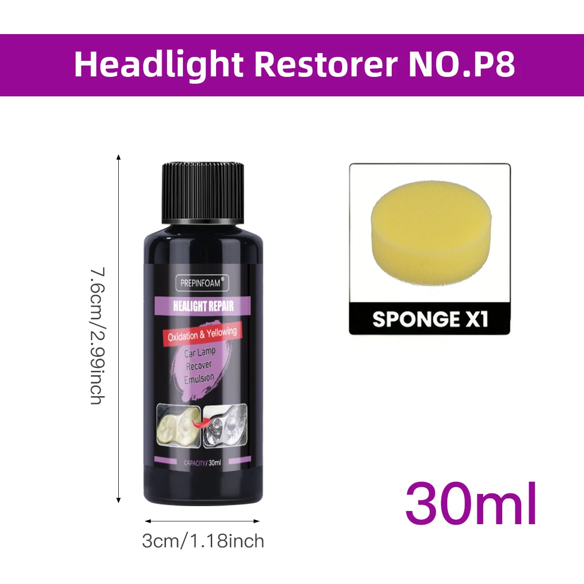 Car Headlight Restoration Polishing Kits Headlamp Repair Cleaning Paste Remove Oxidation Headlight Polish Liquid