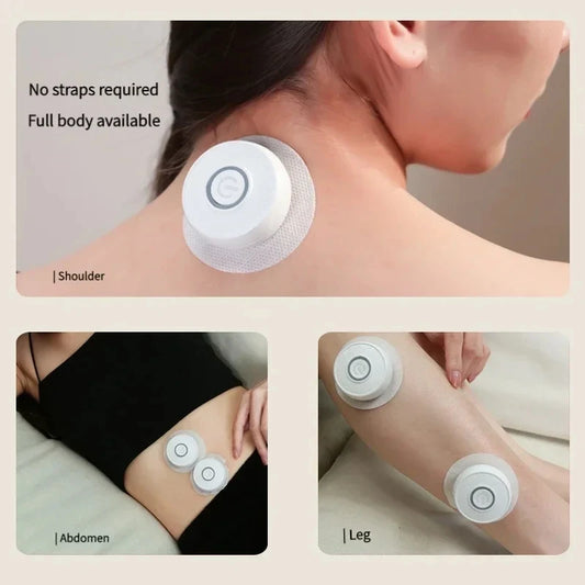 50Pcs Intelligent Moxibustion Device With 3 Gears Smoke-Free Hot Compress Magnetic Charging Relieve Acupoint Fatigue Health Care