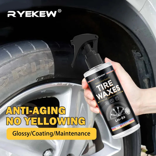 Tyre Gloss Tire Coating Spray Hydrophobic Sealant Wax For Car Wheel Auto Care Re-black Shine Chemistry Filler