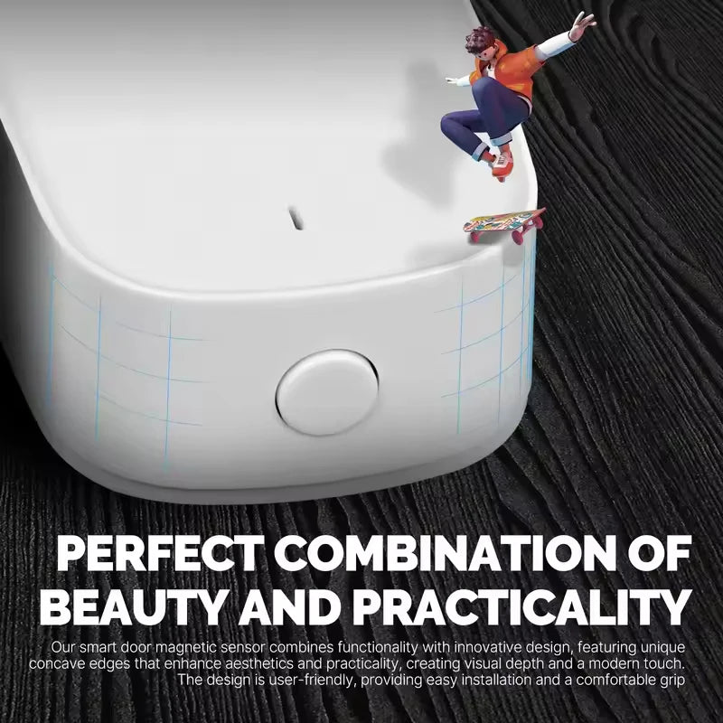 MOES Tuya ZigBee3.0 Smart Window Door Gate Sensor Detector Door Sensor Security Alarm System Smart Life Tuya App Remote Control