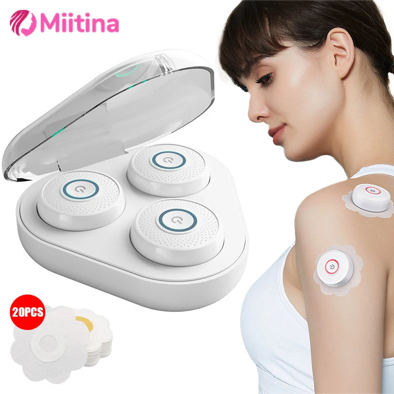 50Pcs Intelligent Moxibustion Device With 3 Gears Smoke-Free Hot Compress Magnetic Charging Relieve Acupoint Fatigue Health Care