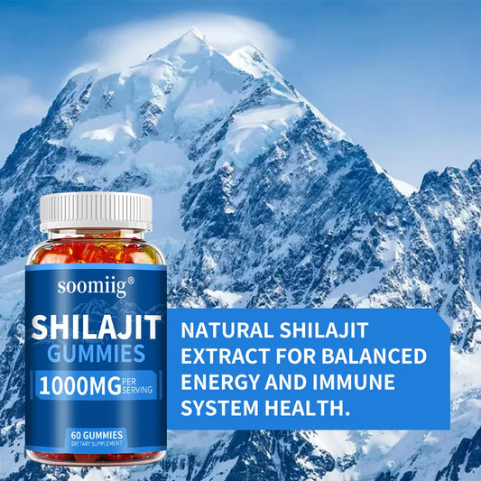 Shilajit Gummies - Stress Relief, Brain Health, Balanced Energy Levels and Anti-Aging