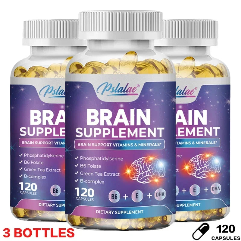 Nootropic Brain & Focus Supplement - Improve Memory, Mental Focus, Cognitive Function, for Brain, Heart Health