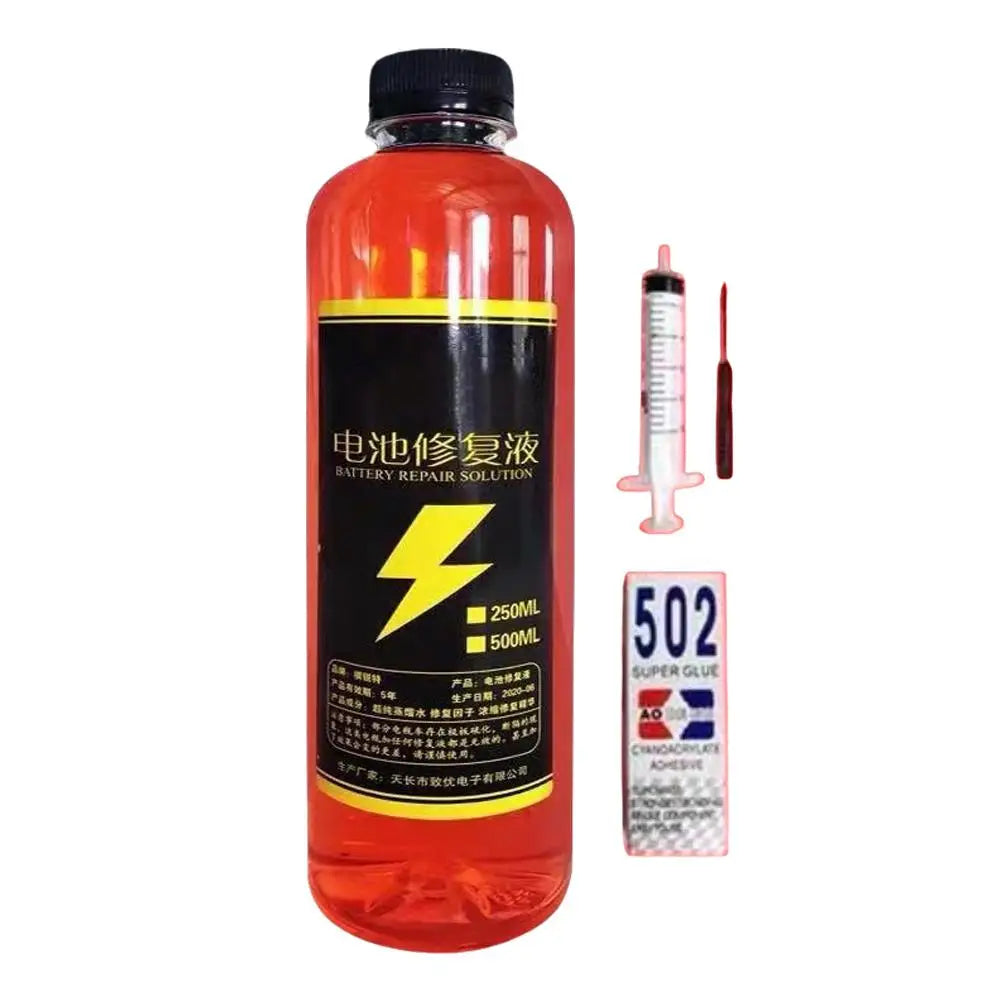500ml Car Battery Repair Liquid Solution Battery Acid Solution For Battery Renewal Acid Battery Restore Liquid Terminal Cle
